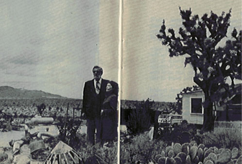 Charles Johnson and Marjory Johnson Of Flat Earth Society In Desert